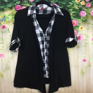 Women’s XL sweater button down one piece top